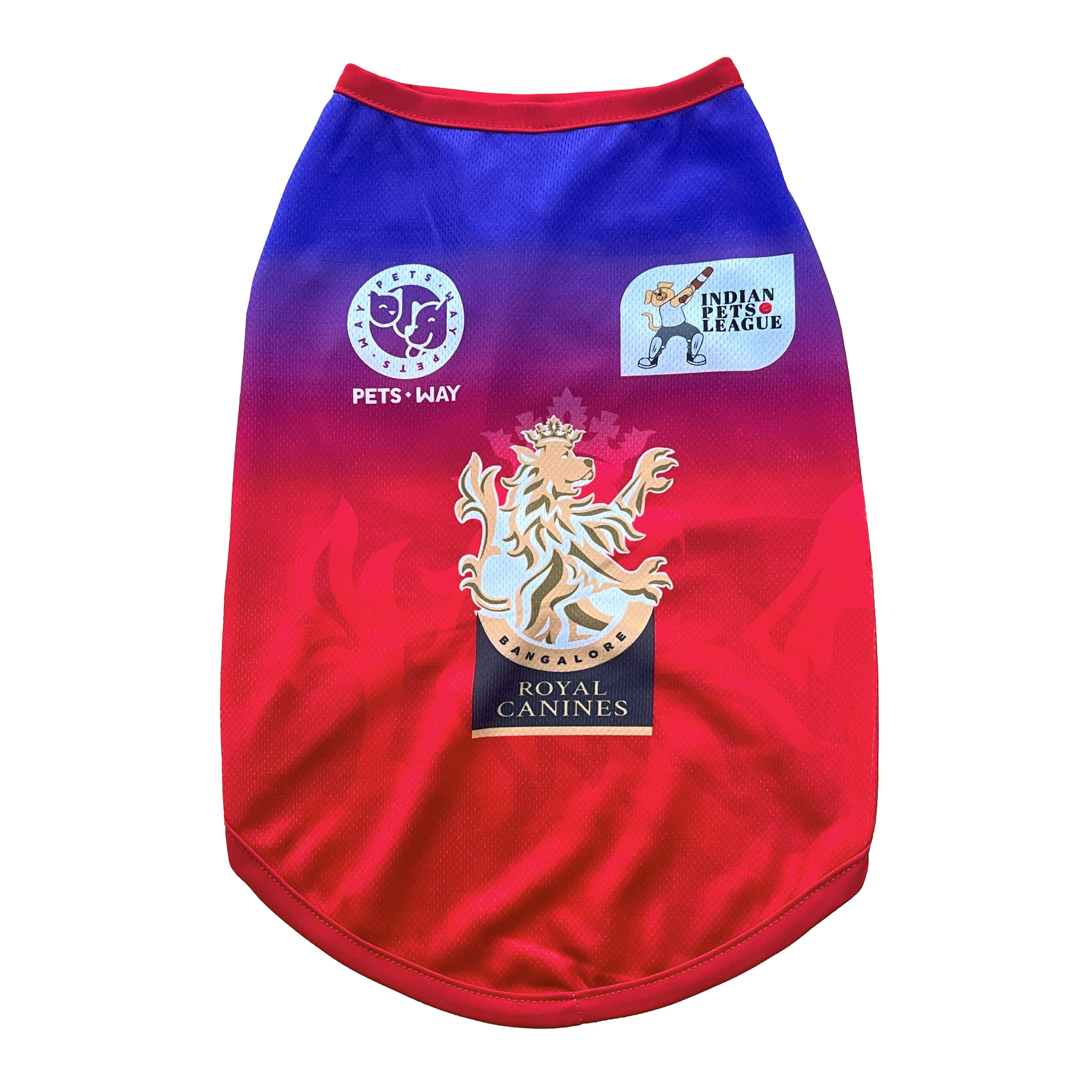 ROYAL CANINES BENGALURU (RCB) IPL DOG VEST