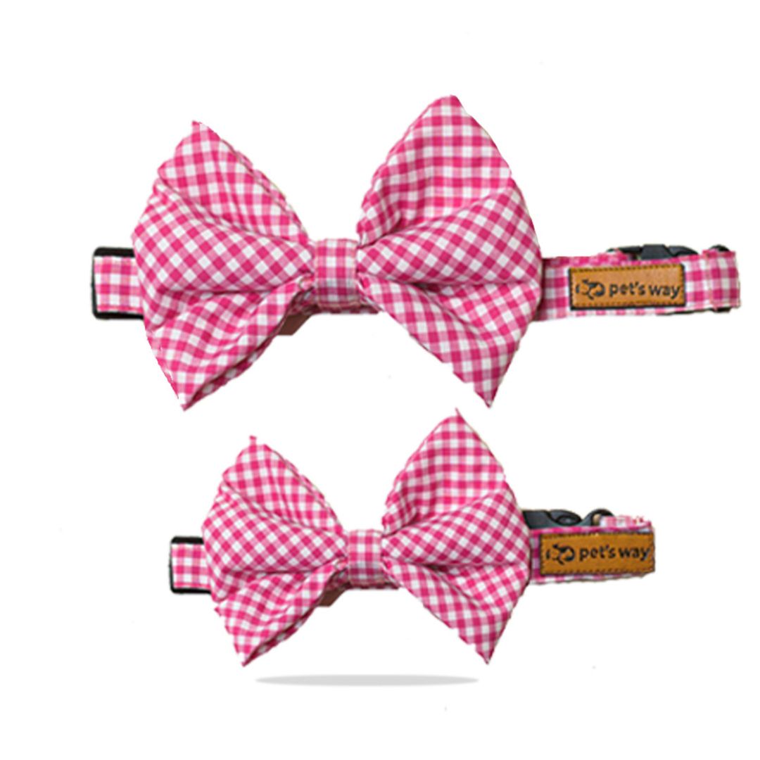 full size of Rose Gingham Bow Tiepetsway