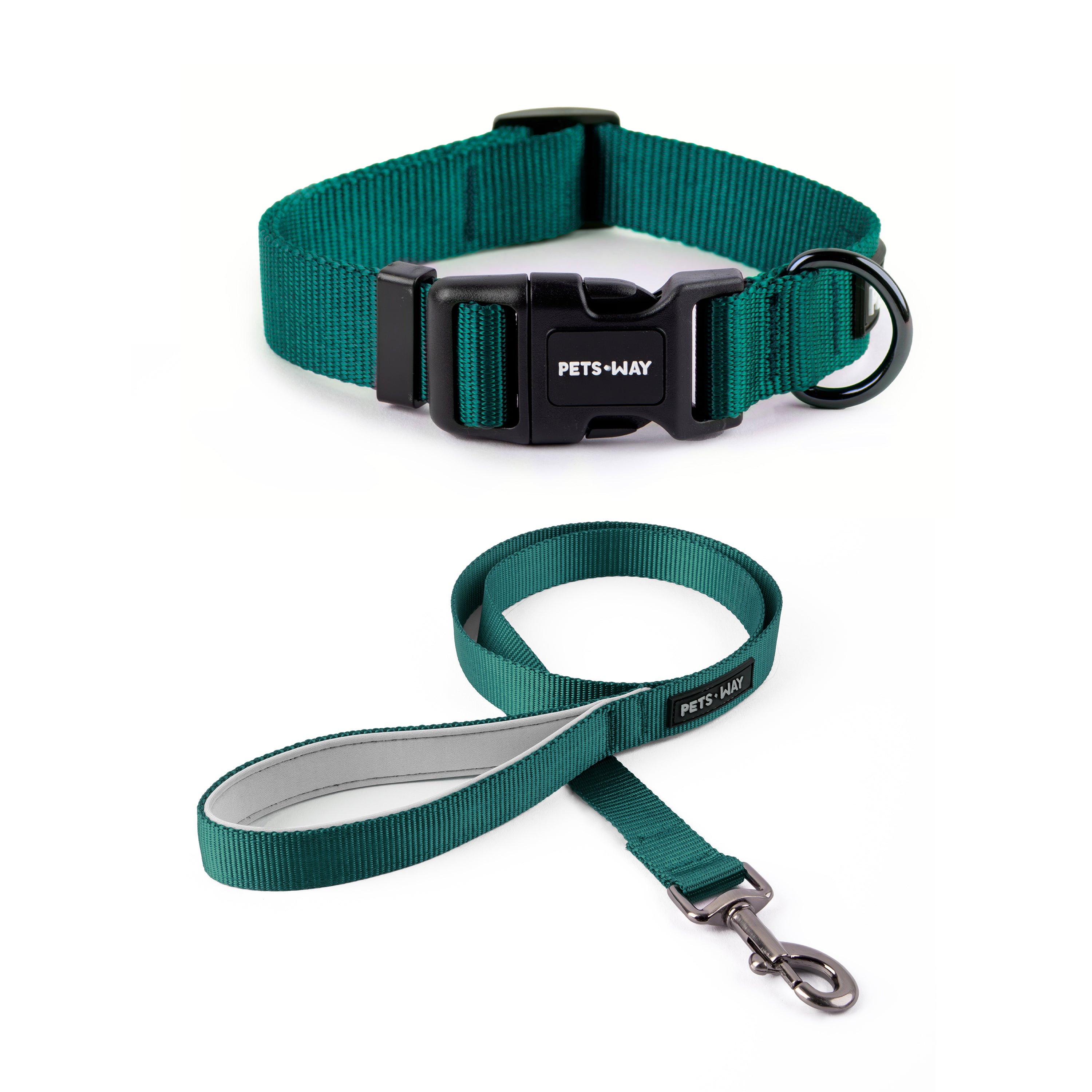 Emerald Dog Collar Leash Set