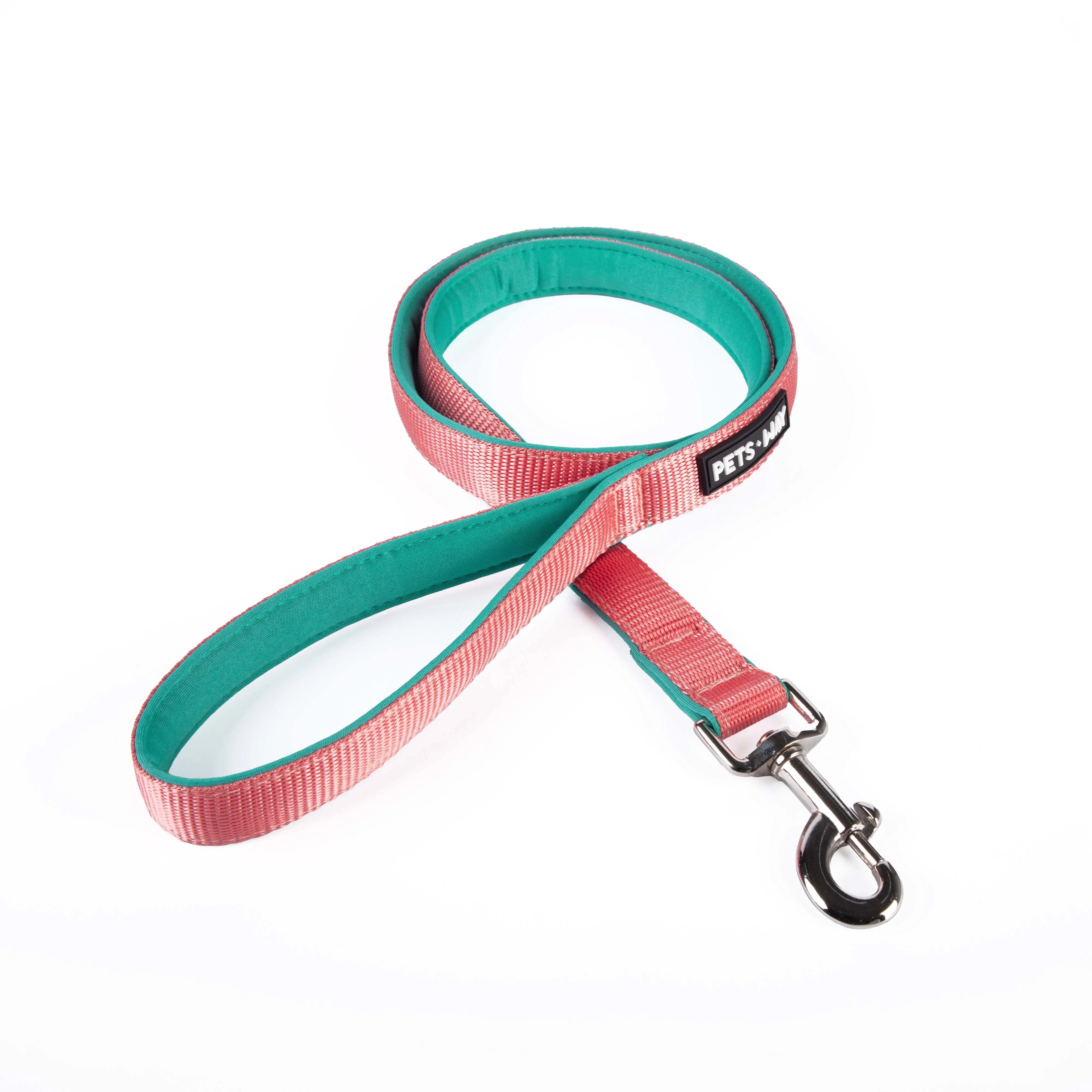 Peach padded Dog Leash