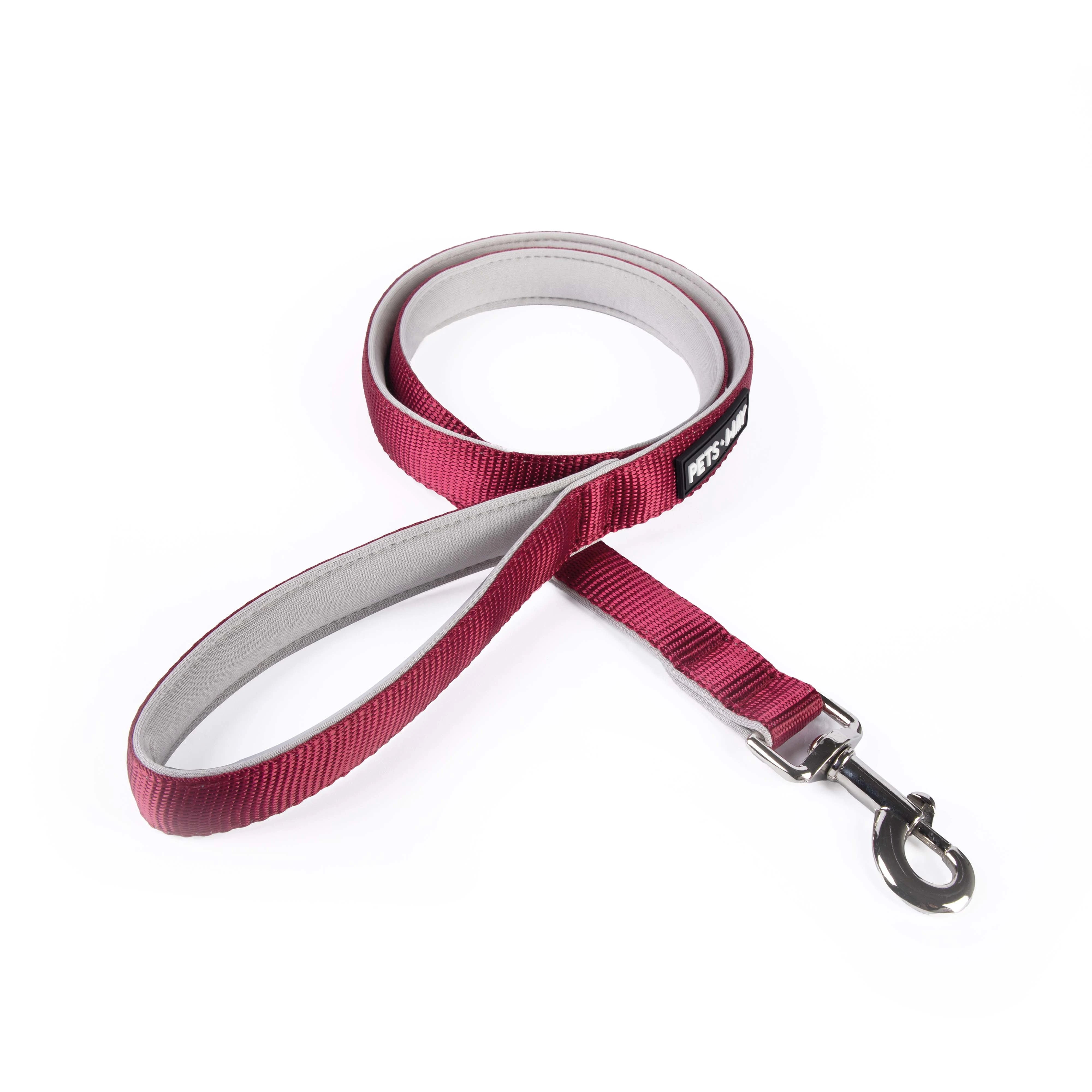 Wine padded Dog Leash