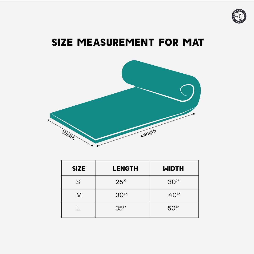 Size chart for Mat Measurment Petsway