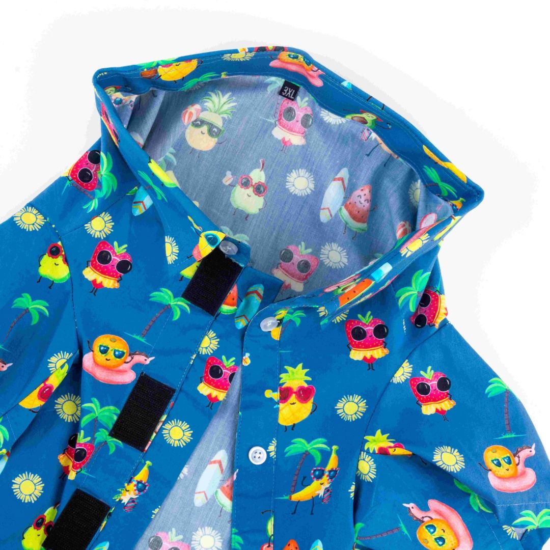 collar of Summer-Sea Dog Shirt-petsway