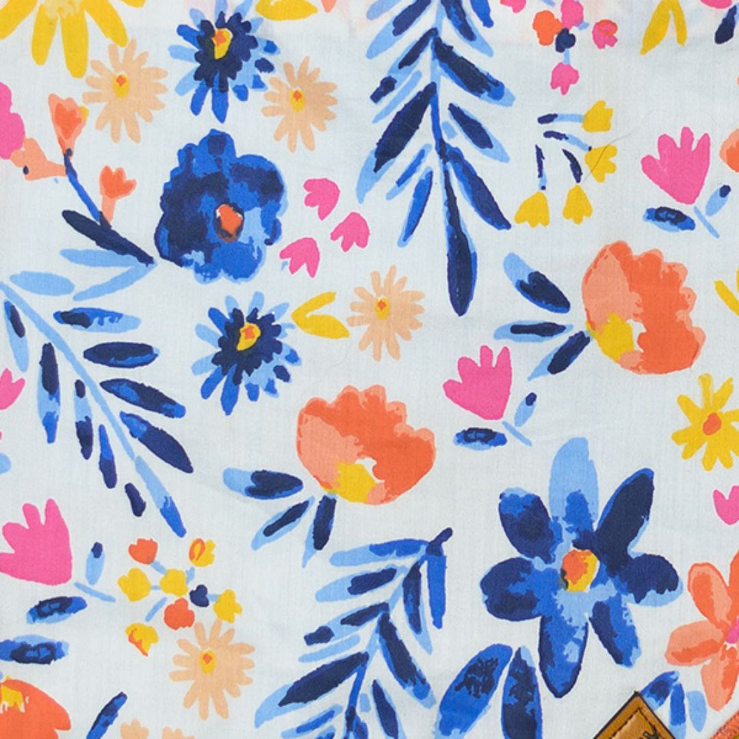 print of Sunshine Satin Bandana-petsway