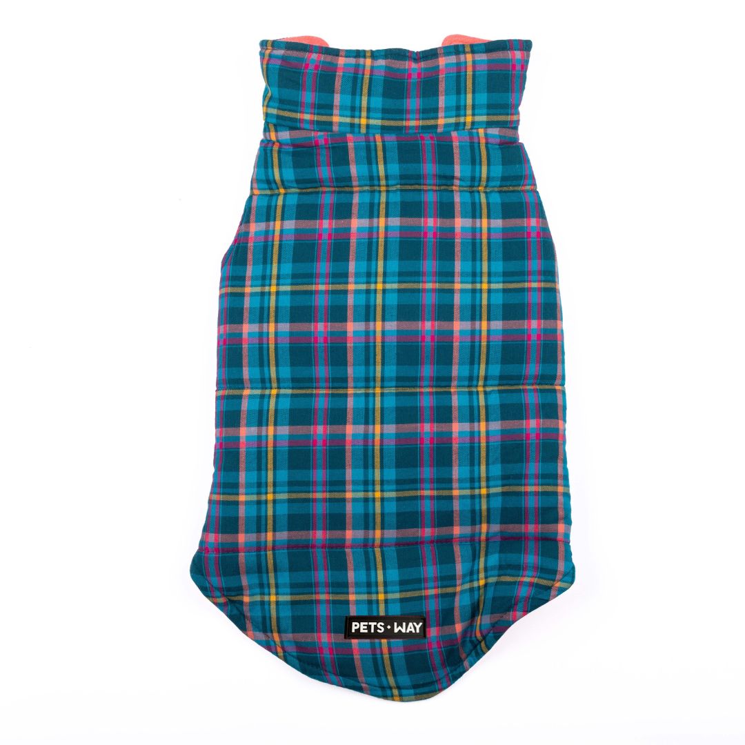 Superstar Reversible - Checks Dog Jacket Petsway