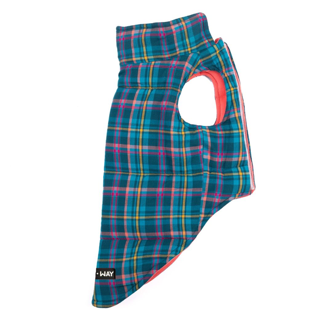 Side image of Superstar Reversible - Checks Dog Jacket Petsway