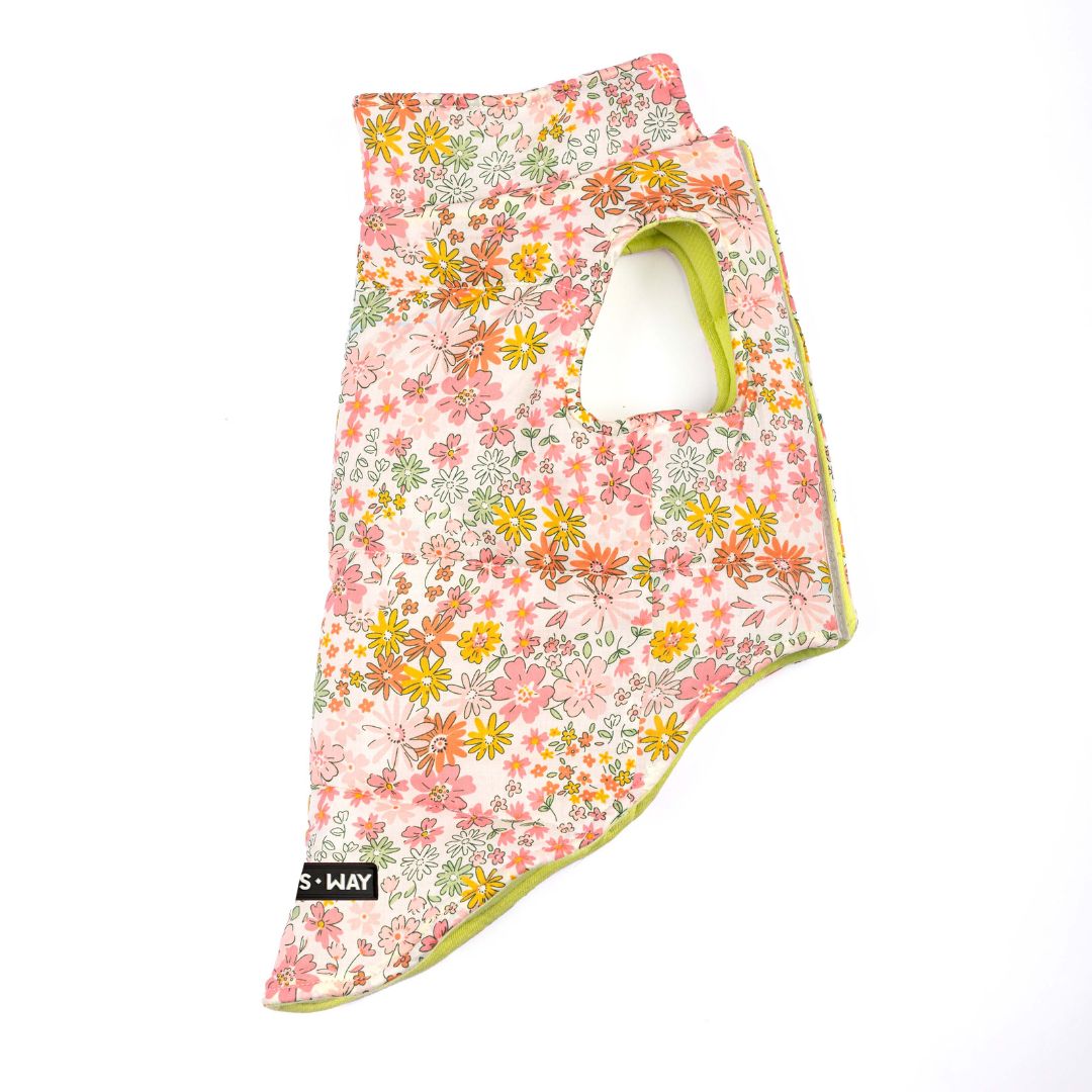 Side image of Superstar Reversible - Floral Dog Jacket Petsway