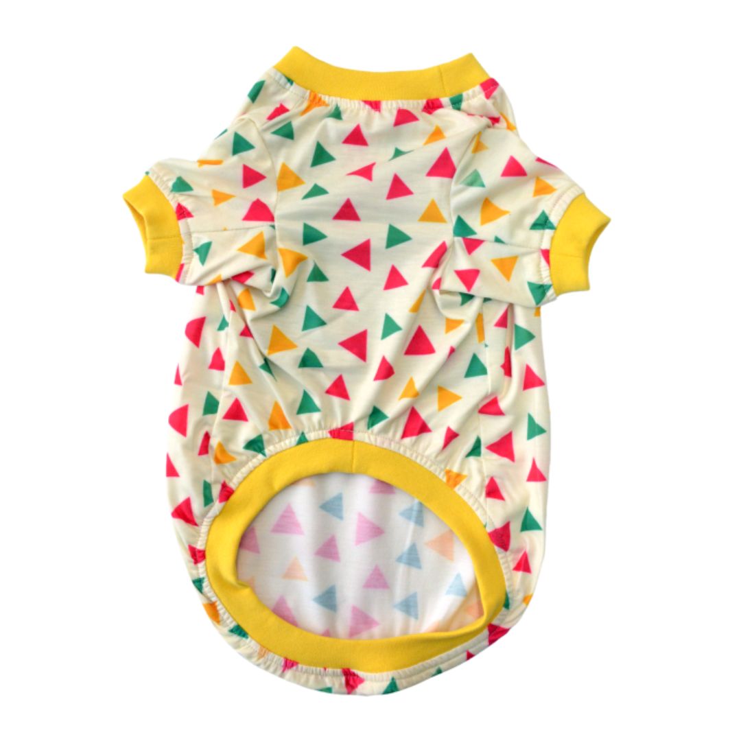 front of Tazzo Printed Dog T-Shirt-petsway