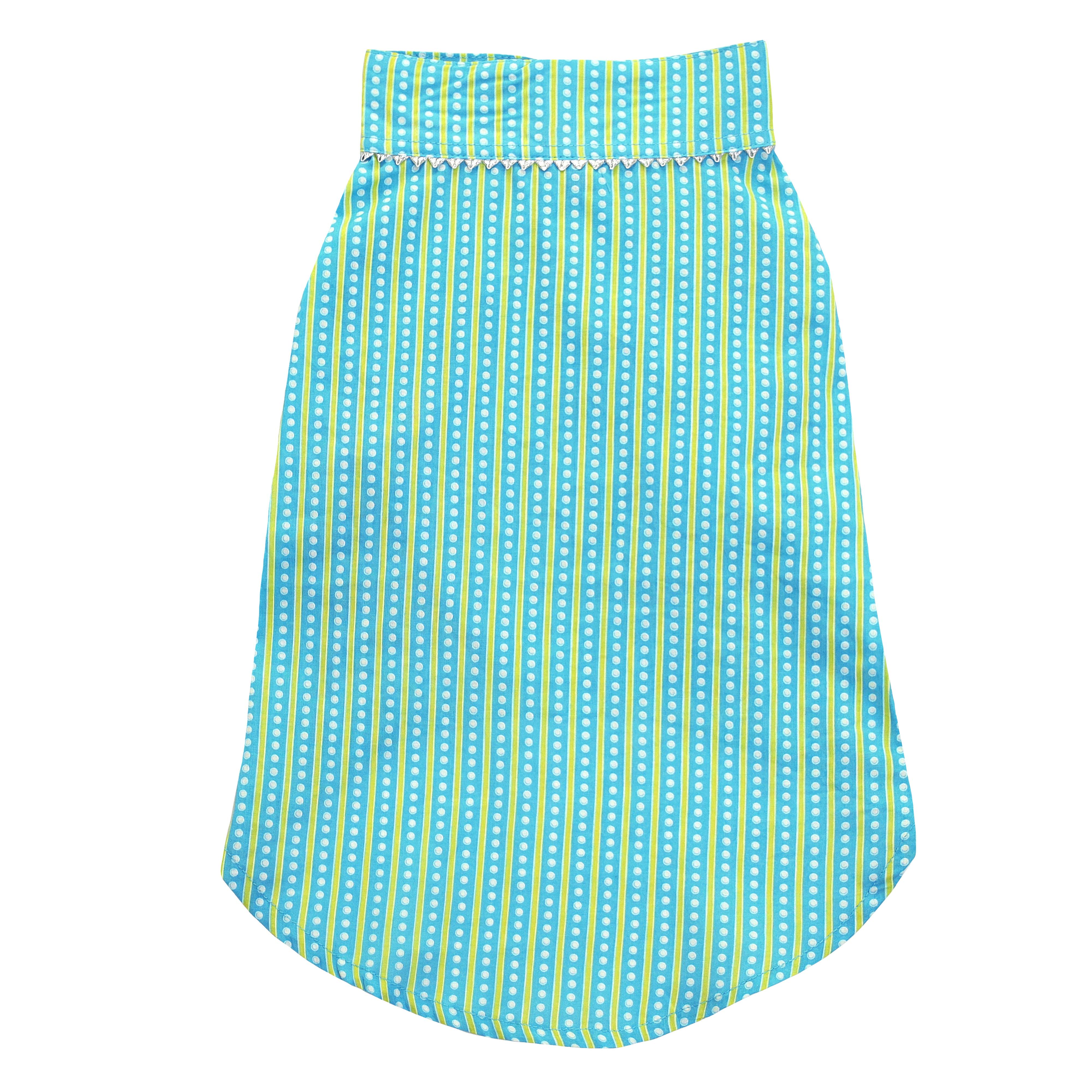 Striped - Teal Dog kurta