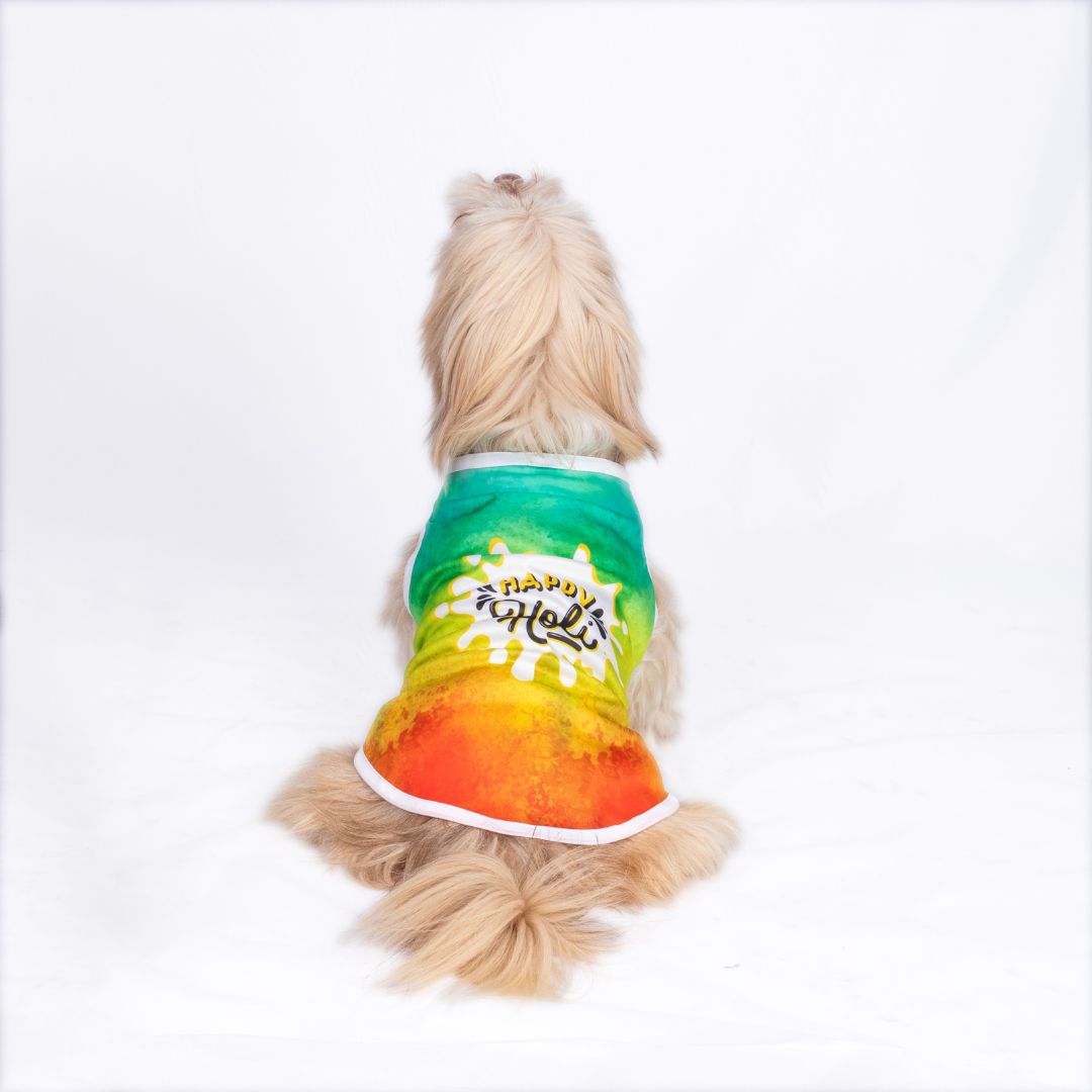 Soft Cotton Holi Dog T-Shirt - Pets Way