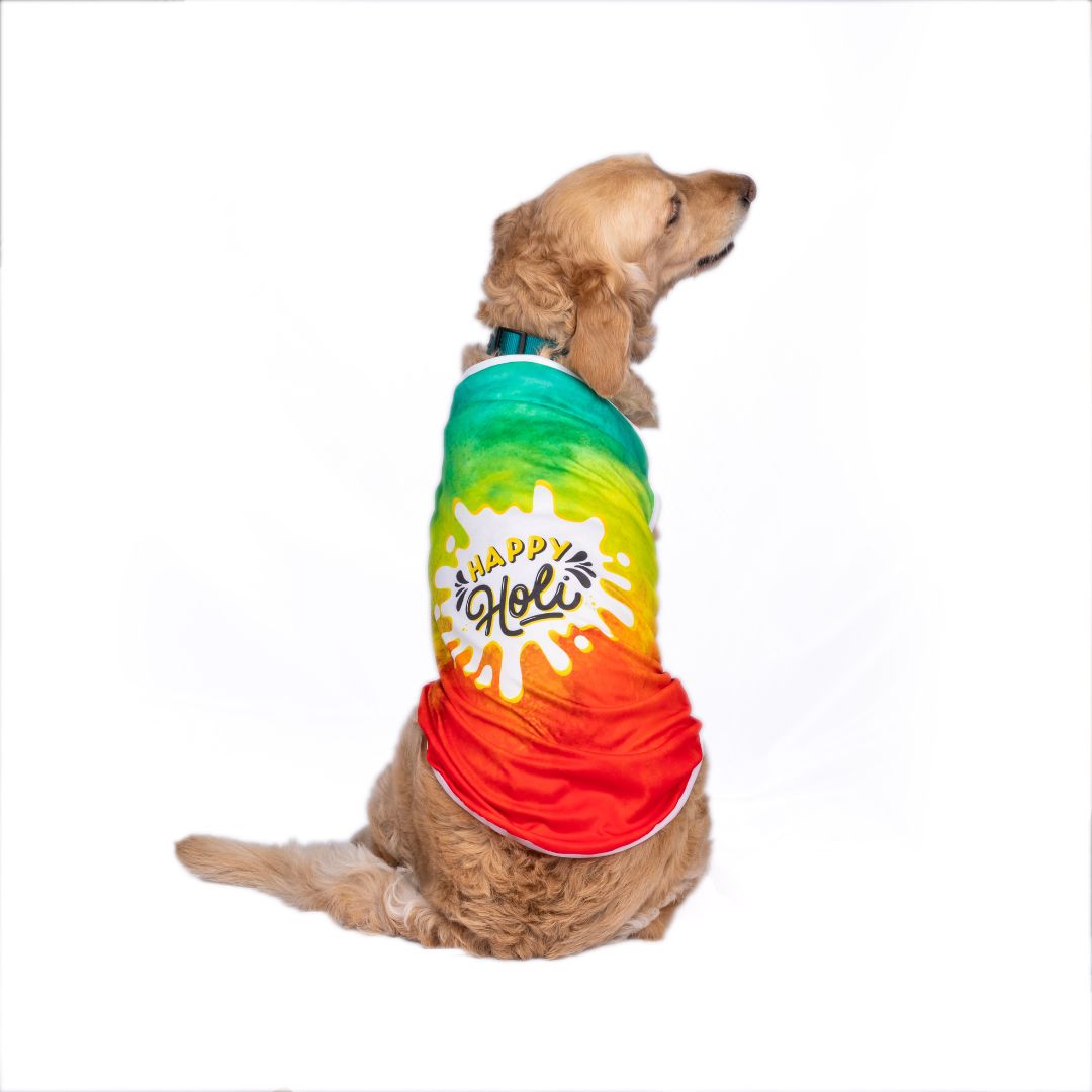Soft Cotton Holi Dog T-Shirt - Pets Way