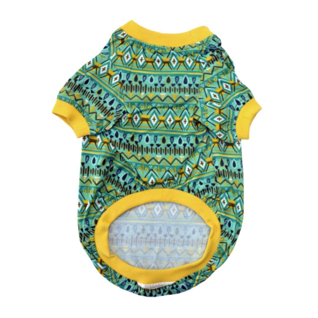 front of Tribal Dog T-Shirt-petsway