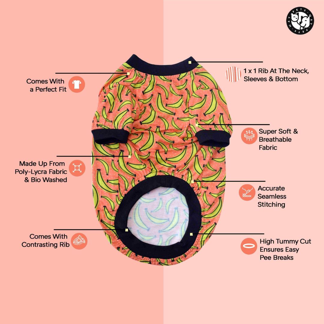 feature image of Tropical Printed Dog T-Shirt-peytsway