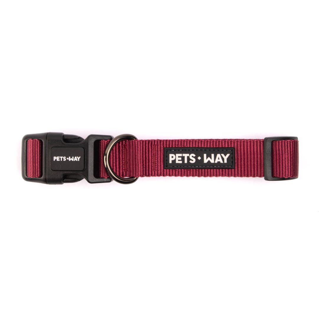 wine dog collar-petsway