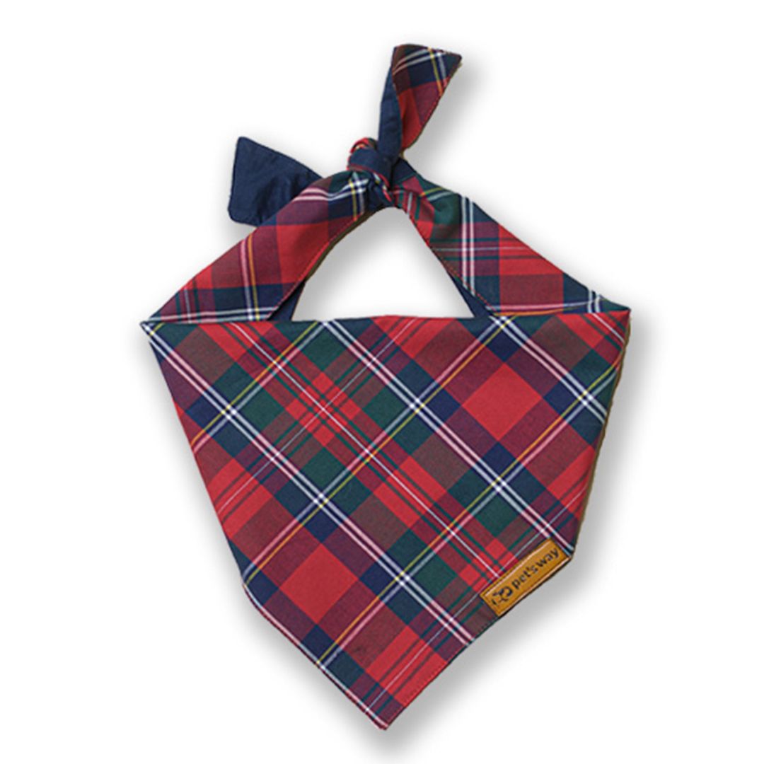 X-Mas Tartans Bandana-petsway