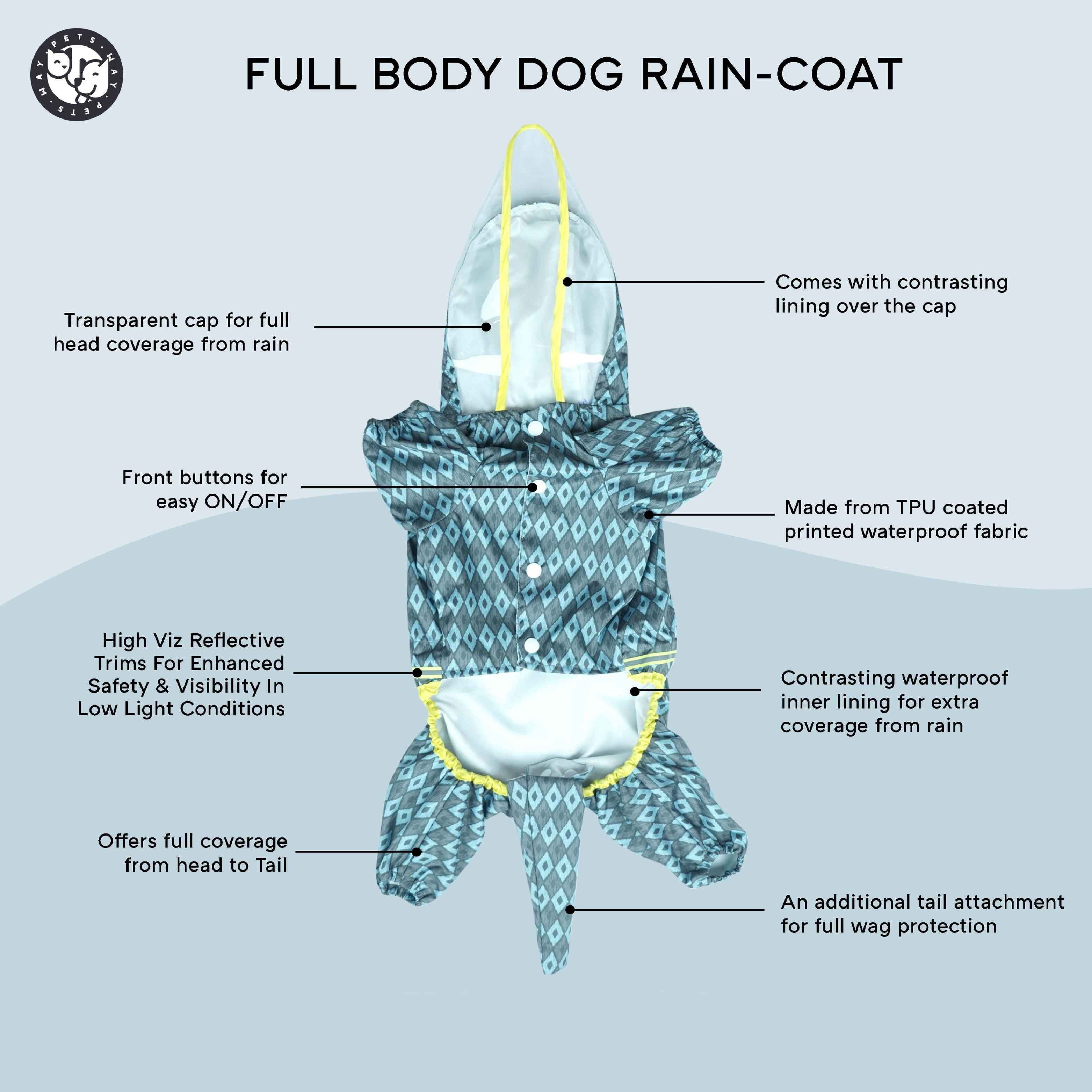 Furcast Boho Dog Raincoat