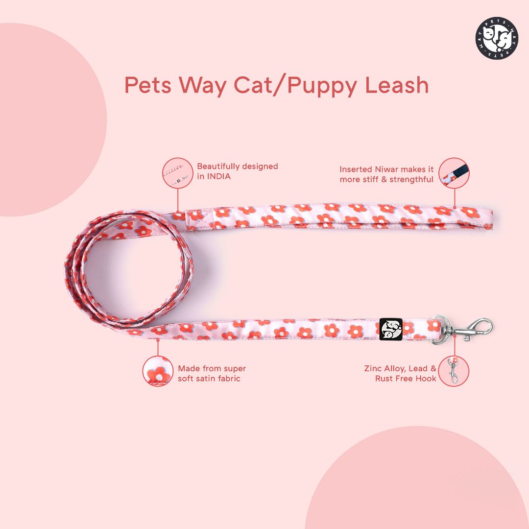 Petal Puppy & Cat Collar & Leash Set