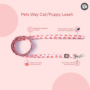 Rangoli Puppy & Cat Collar Leash Set