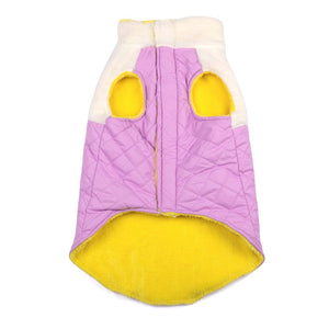 Front of  CozyQuilt - Mauve Reversible Dog Jacket Petsway