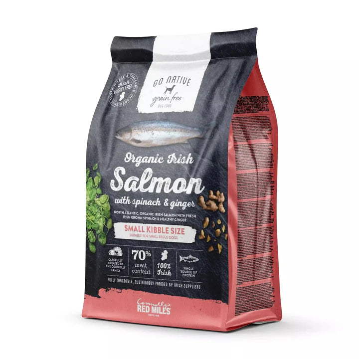 Go Native Small Breed Dog Dry Food - Salmon with Spinach & Ginger Dog Dry Food