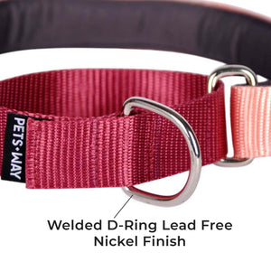 PEACH & WINE MARTINGALE COLLAR