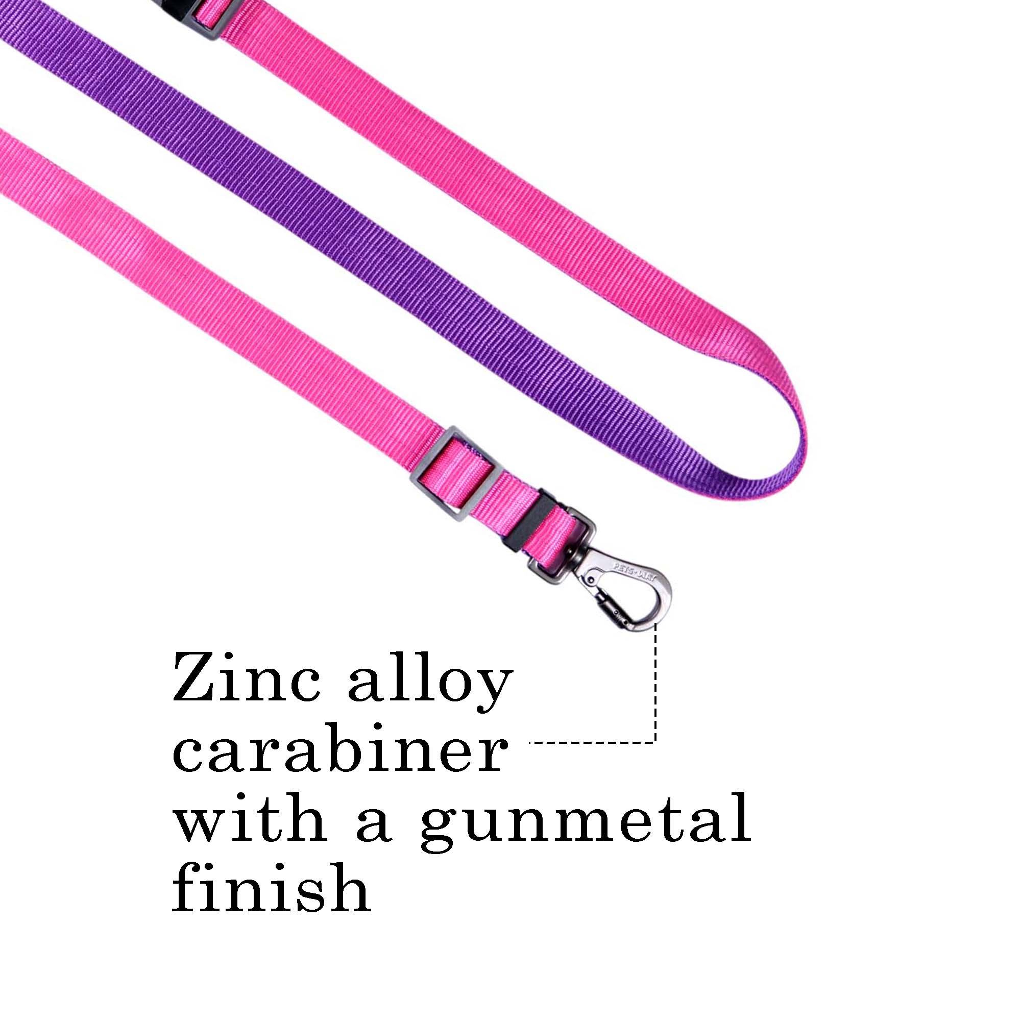FUCHSIA & AMETHYST MULTIPURPOSE FLEX LEASH