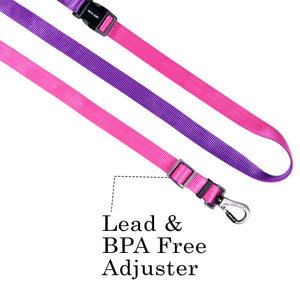 FUSCHIA & AMETHYST FLEX 7 IN 1 LEASH