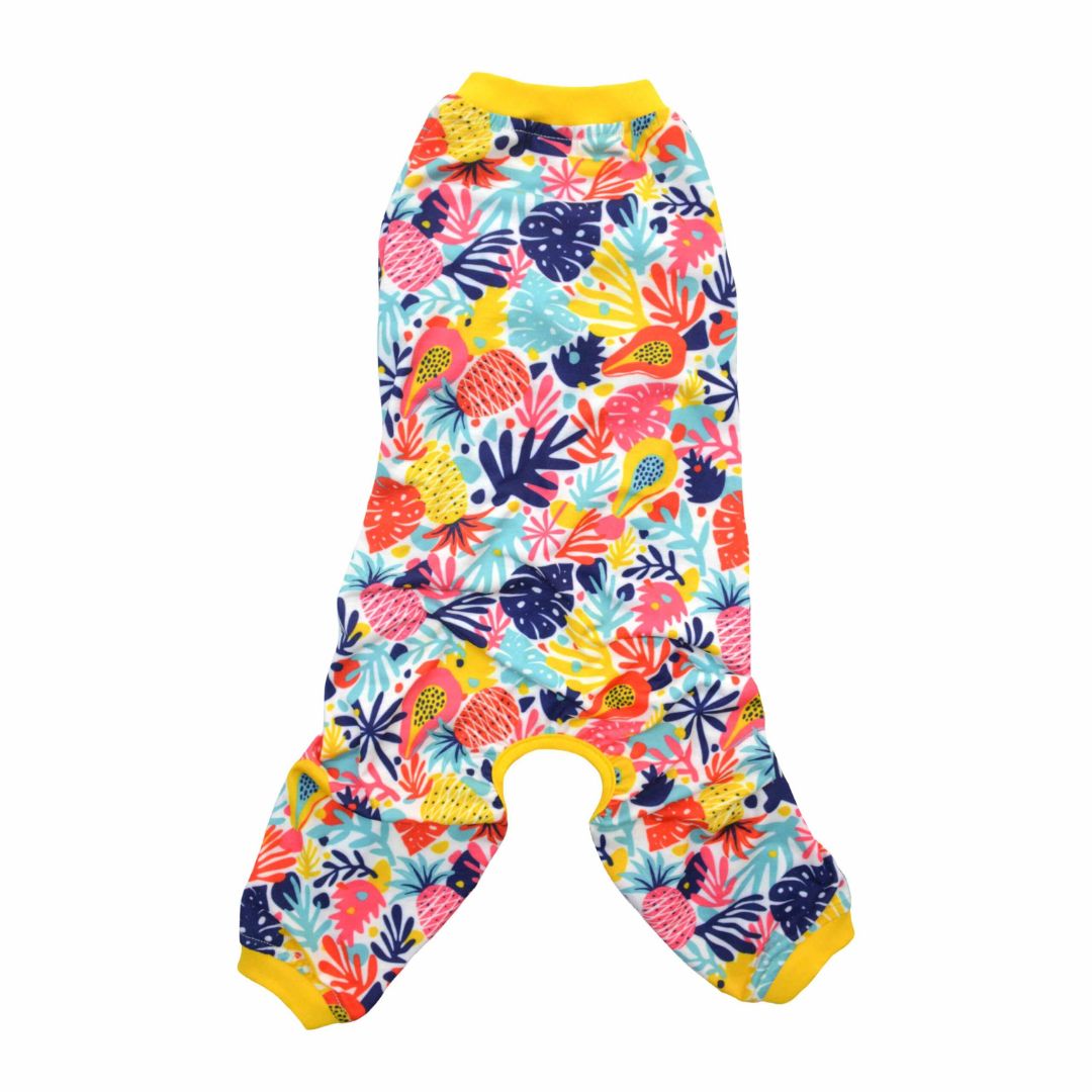 Tropical Printed Dog Jumpsuit