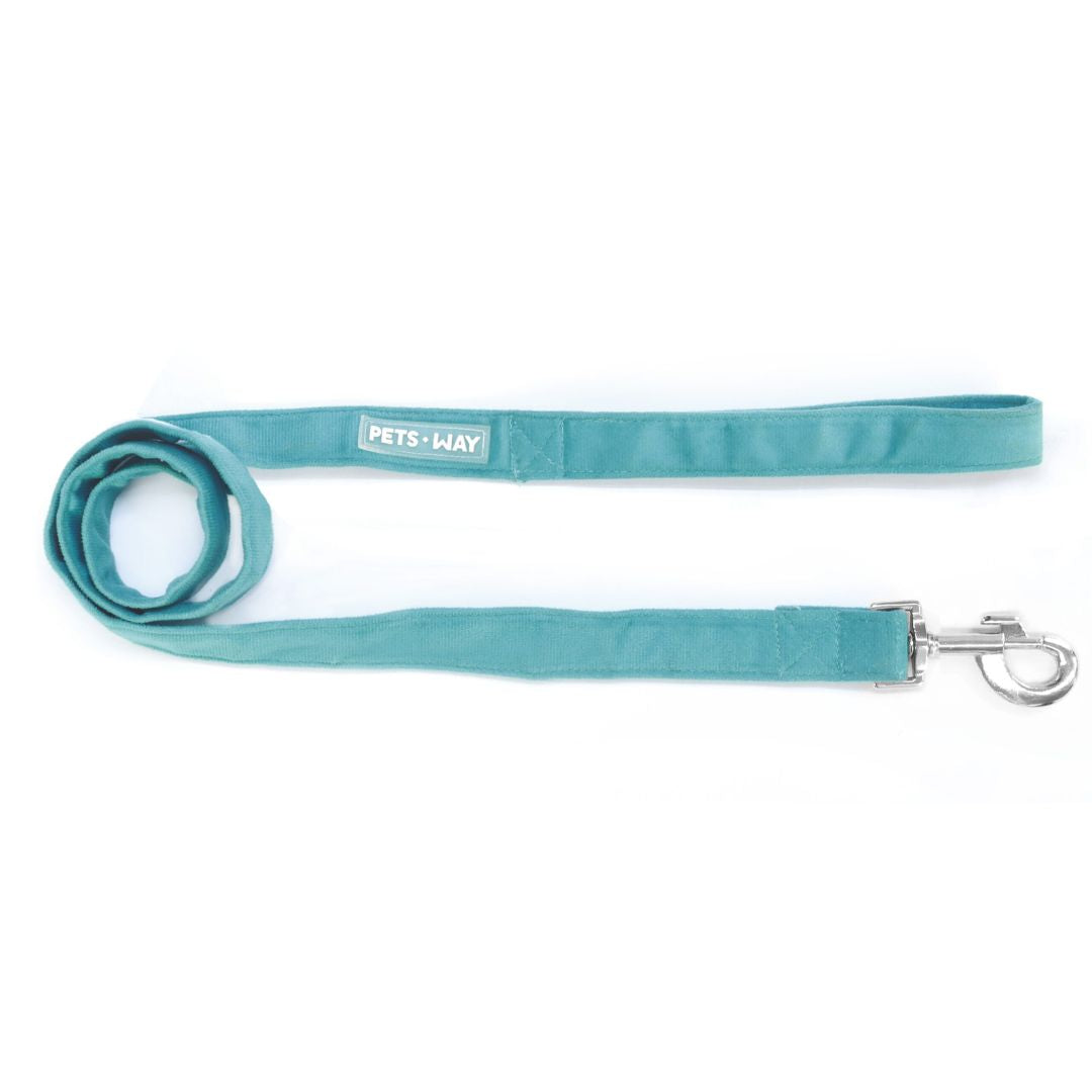 Turqouise Luxury Velvet Leash