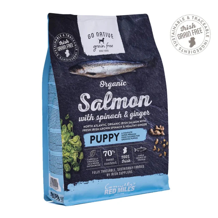 Go Native Puppy Dog Dry Food – Salmon with Spinach & Ginger
