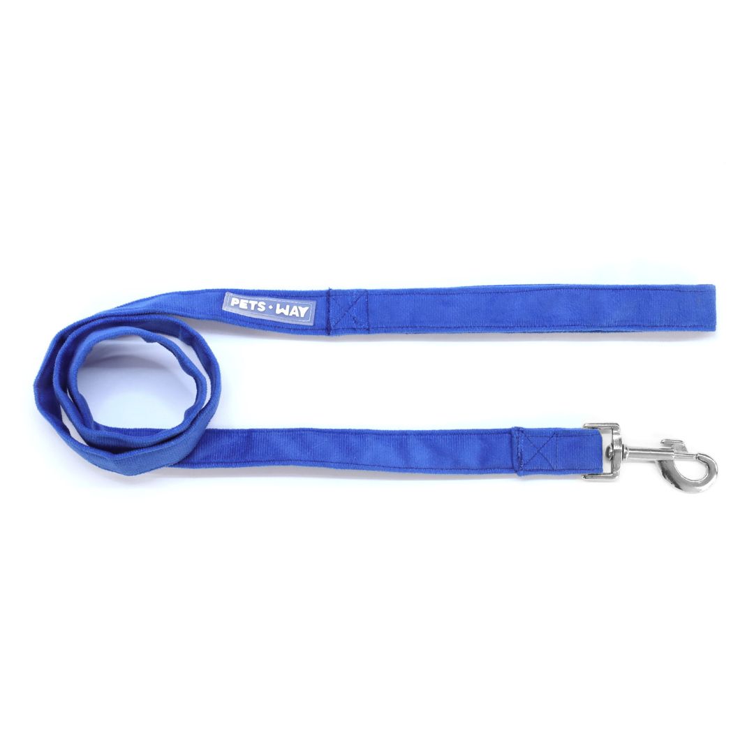 Royal Blue Luxury Velvet Leash