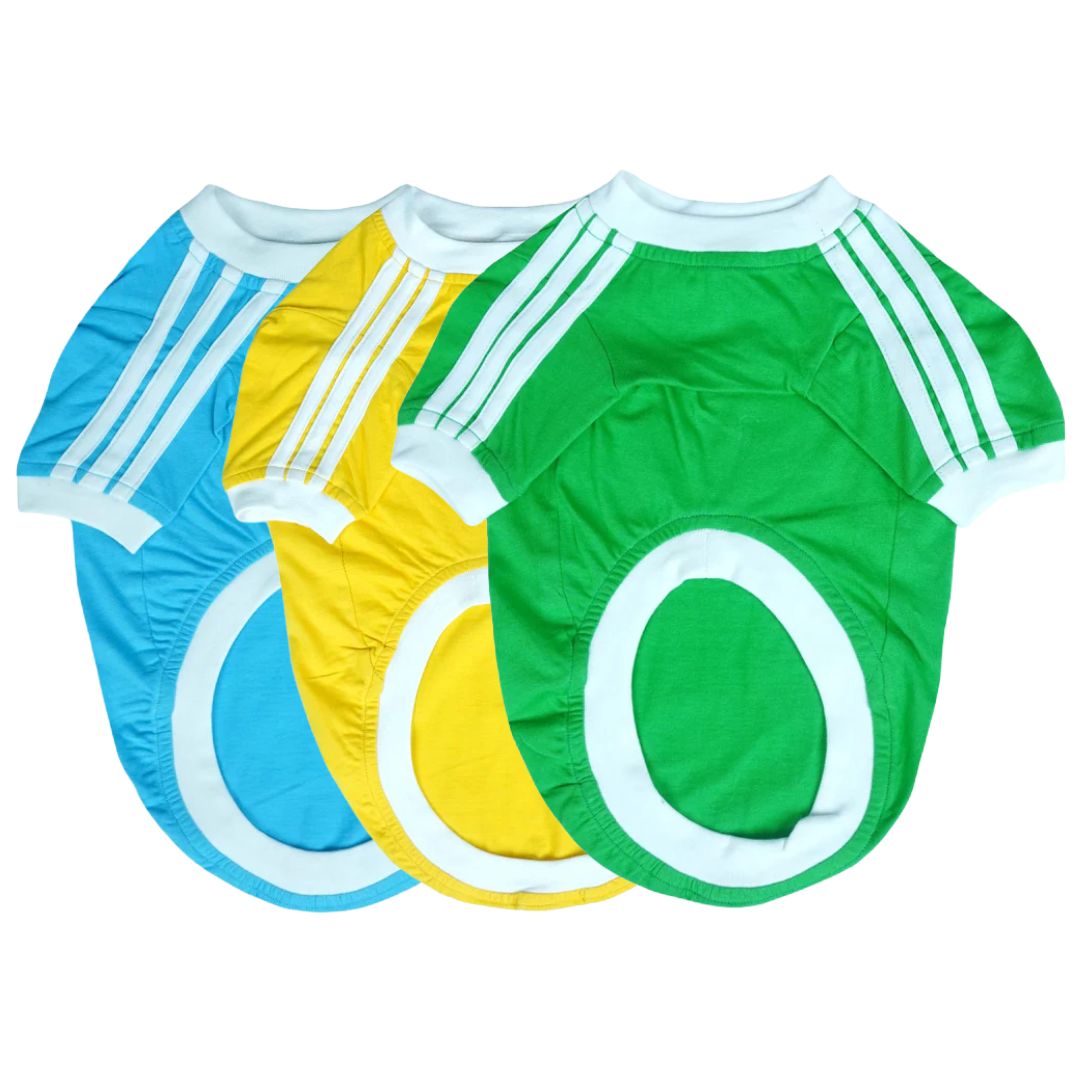 Dive In Stripes- Set of 3 Dog TShirt