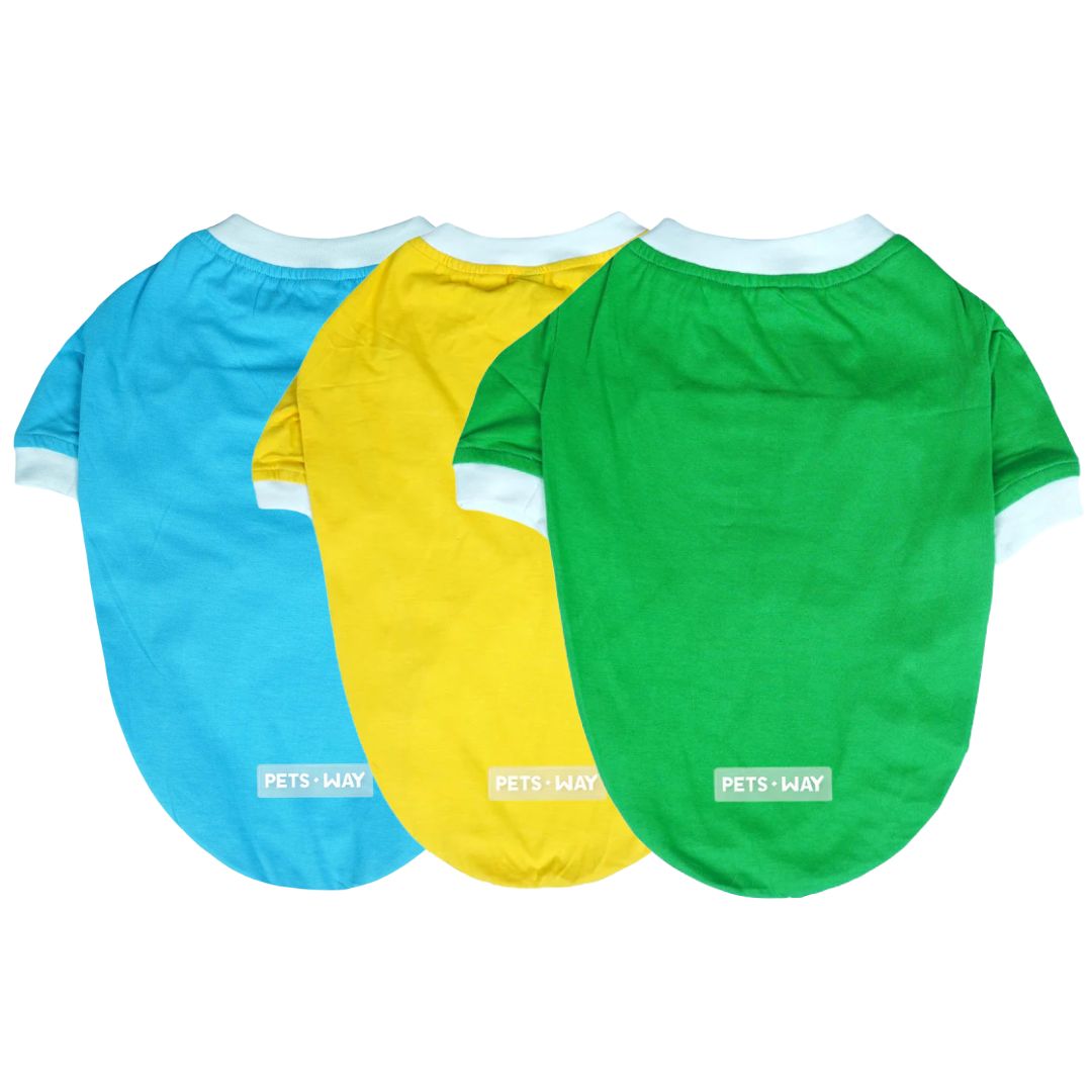 Dive In Stripes- Set of 3 Dog TShirt
