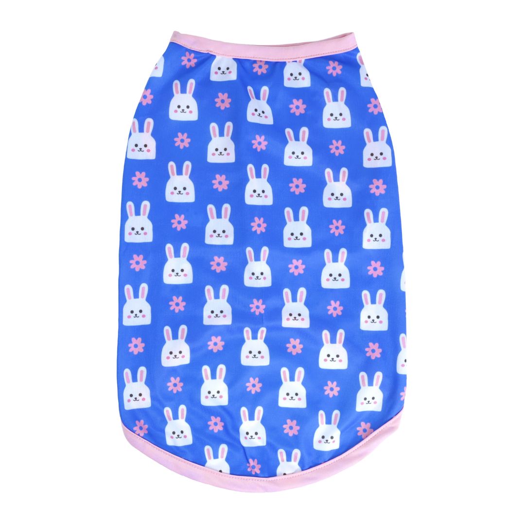 Blue Printed Dog Vest Combo