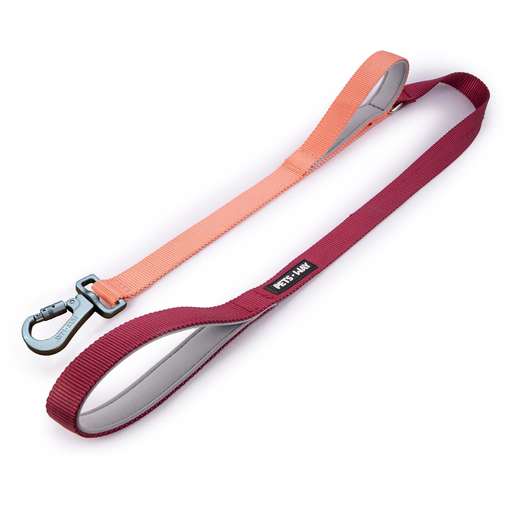 Wine & Peach - Traffic / Dual Handle  Leash