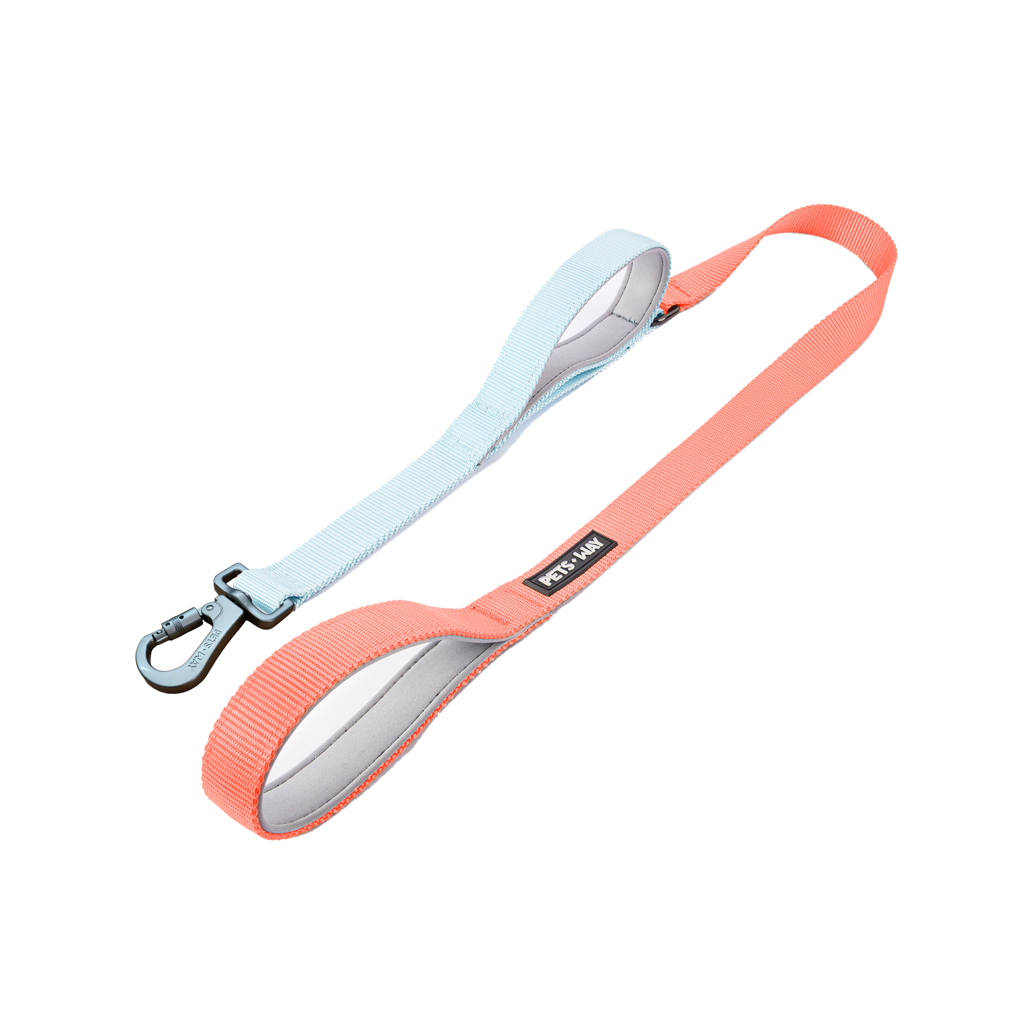 Peach & Sky - Traffic / Dual Handle  Leash