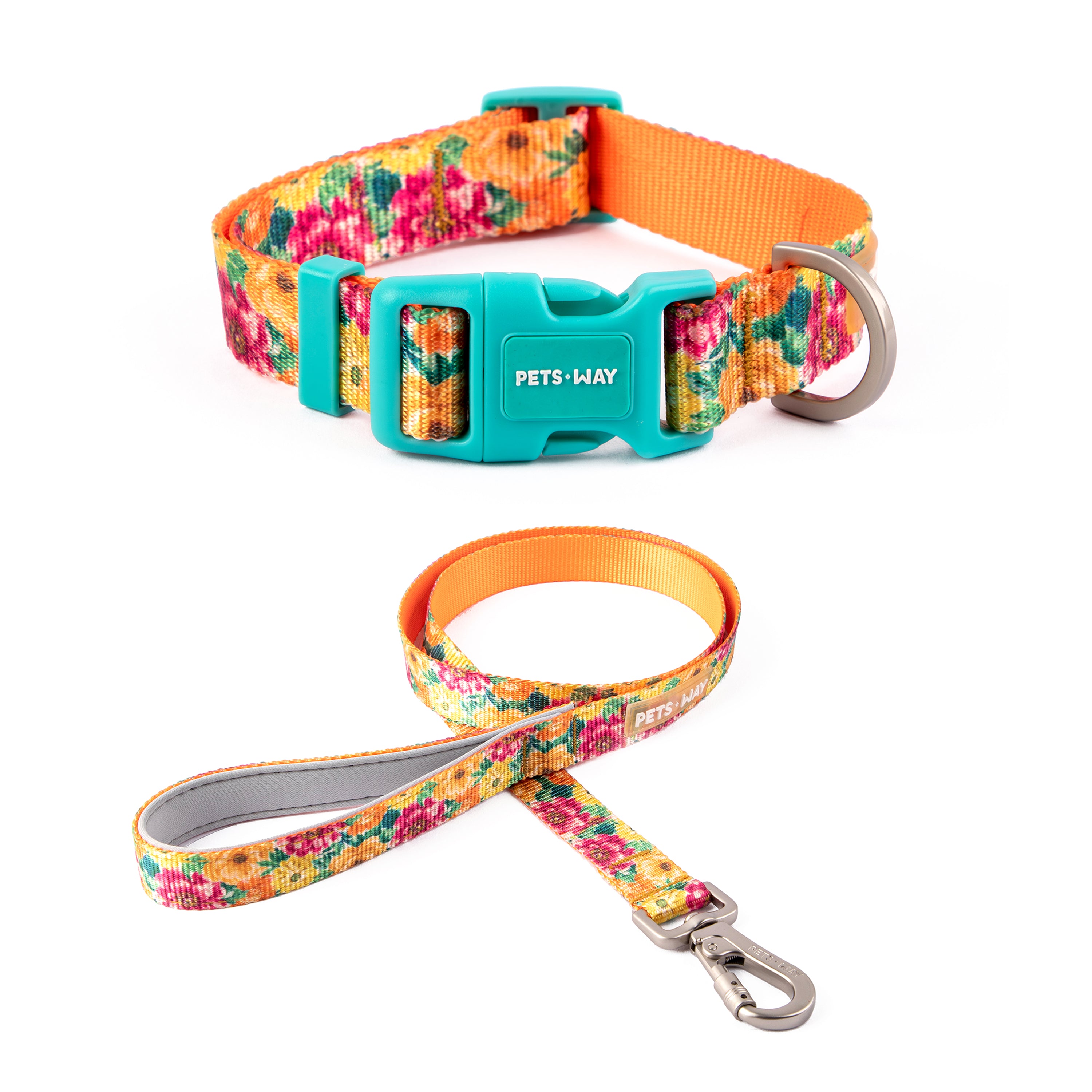 Spring Dog Collar Leash Set