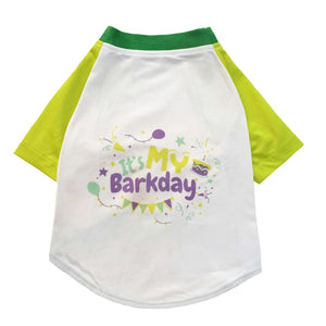 Birthday Dog T-Shirt Lime-petsway