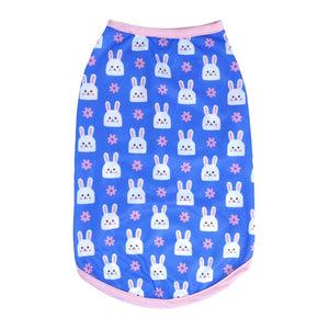 bunny vest  Blue Printed Dog Vest Combo-petsway