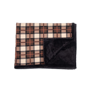 Cozy Brownie checks Blanket Petsway