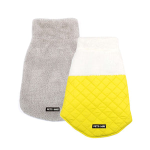 CozyQuilt - Yellow Reversible Dog Jacket Petsway