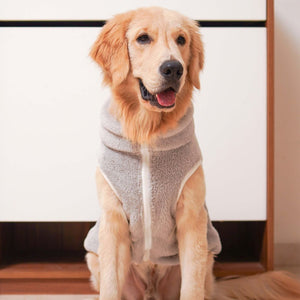 Front Zip for Easy On/off Crazy Fur - Ash Dog Jacket Petsway