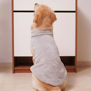 Back of Crazy Fur - Ash Dog Jacket Petsway