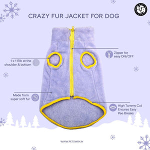 Featured image of Crazy Fur - Dust Blue Dog Jacket