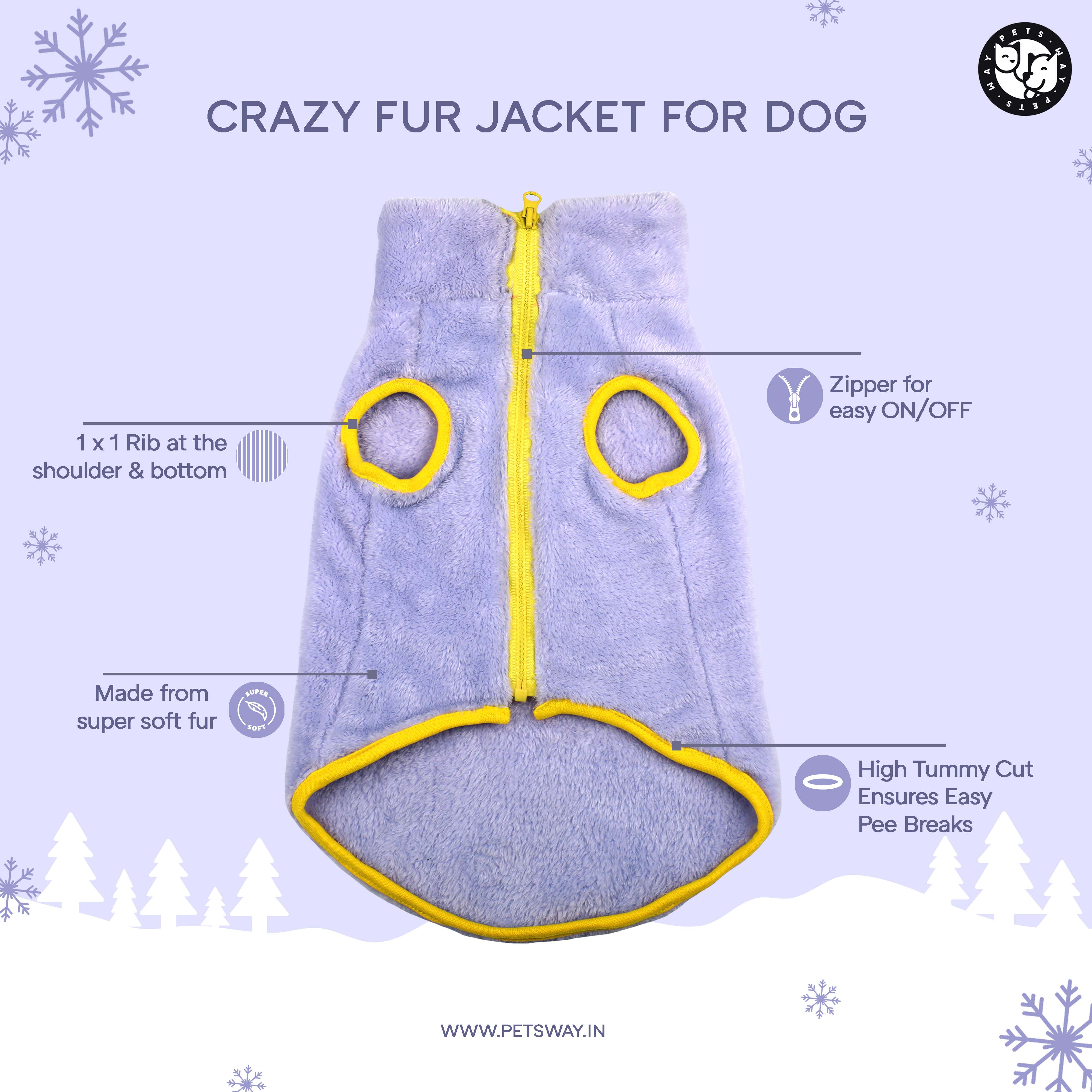 Crazy Fur -  Ash Dog Jacket