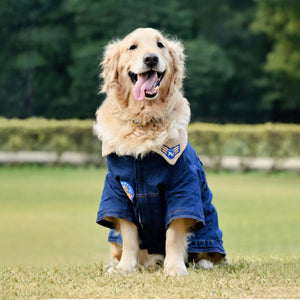 Paw-Gun Marine Denim Dog Jacket