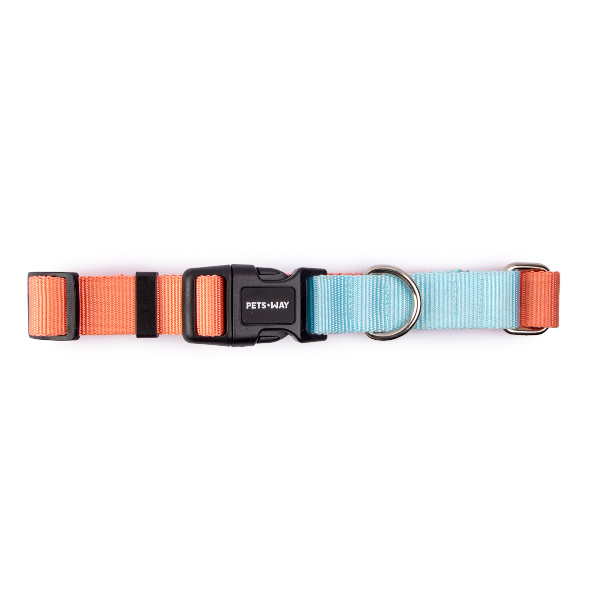 Peach & Sky - Dual Color Dog Collar