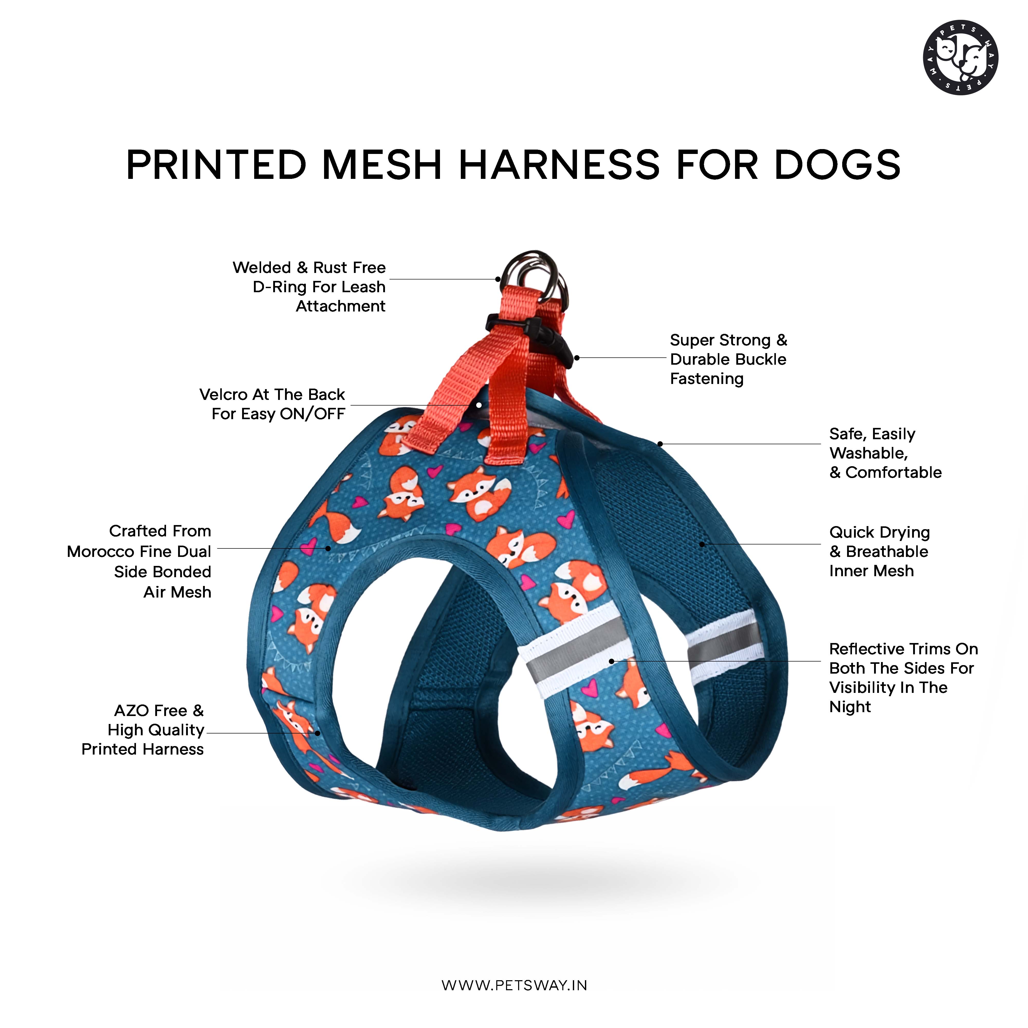 Fruity Full Body Comfort Harness (Small Breed)