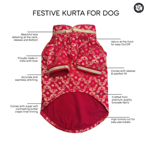 Pataka - Red Dog kurta