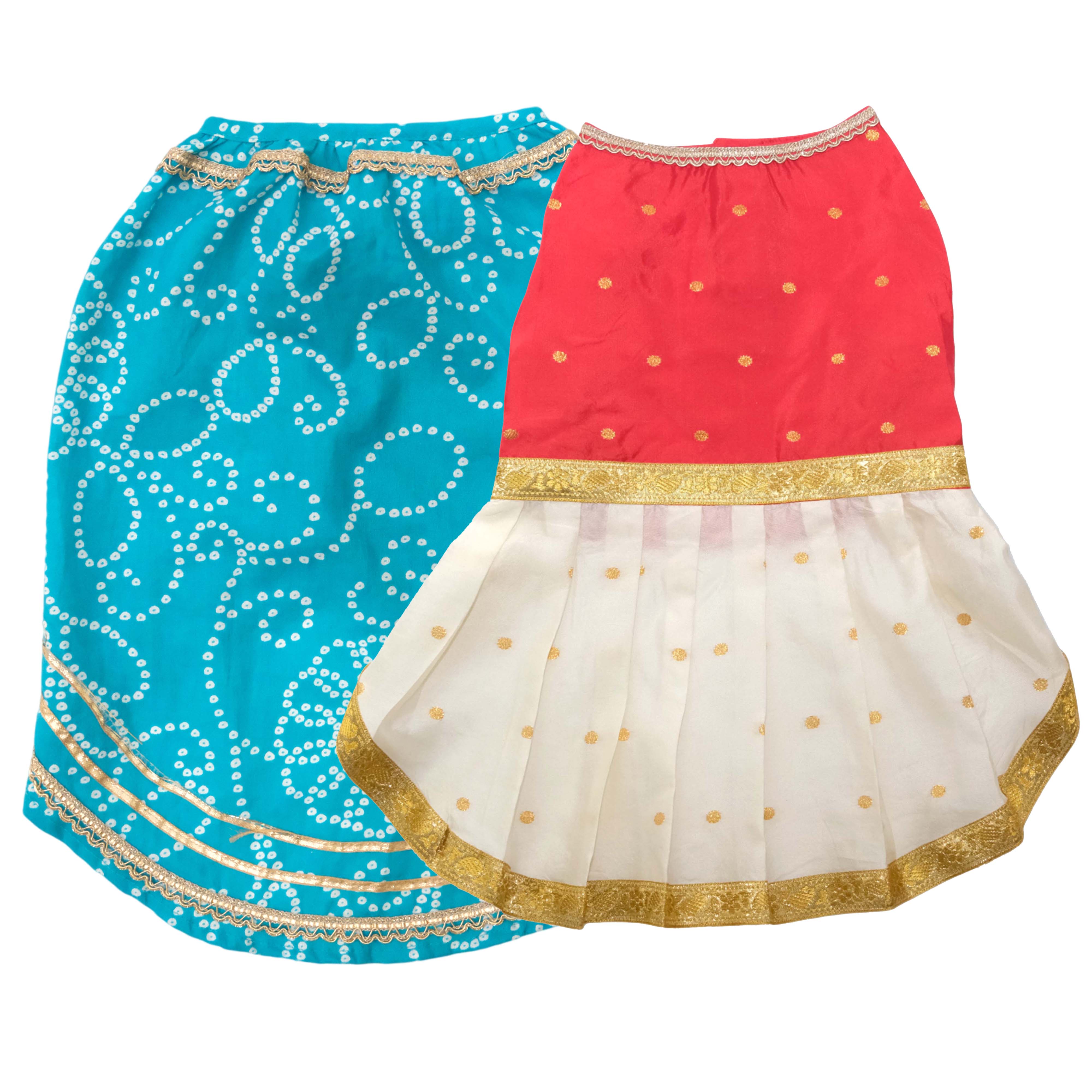 Bandhani Pattu BR Dress Combo